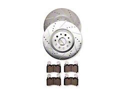 C&L Super Sport Brake Rotor and Pad Kit; Front and Rear (10-15 Camaro SS)