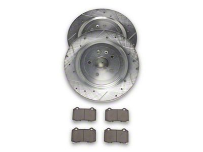 C&L Super Sport Brake Rotor and Pad Kit; Rear (10-15 Camaro SS; 12-24 Camaro ZL1)