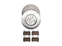 C&L Super Sport HD Brake Rotor and Pad Kit; Front (16-24 Camaro SS w/ 4-Piston Front Calipers)
