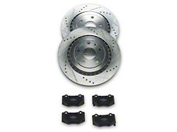 C&L Super Sport HD Brake Rotor and Pad Kit; Rear (16-24 Camaro SS)