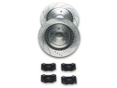 C&L Super Sport HD Brake Rotor and Pad Kit; Rear (16-24 Camaro SS)