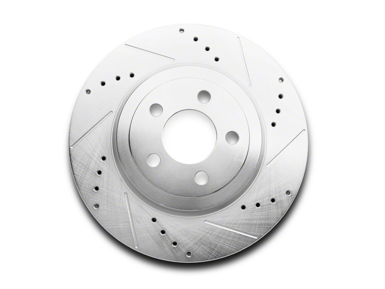 C&L Charger Super Sport Cross-Drilled and Slotted Rotor; Front