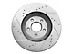 C&L Super Sport Cross-Drilled and Slotted Rotors; Front Pair (05-10 Mustang GT; 11-14 Mustang V6)