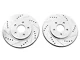 C&L Super Sport Cross-Drilled and Slotted Rotors; Rear Pair (05-14 Mustang, Excluding 13-14 GT500)