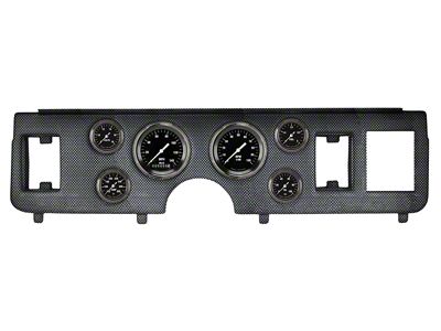 Classic Instruments Hot Rod Gauge Cluster Package; Full-Sweep; Carbon Fiber (79-86 Mustang)