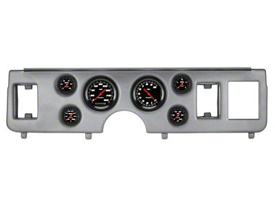 Classic Instruments Velocity Black Gauge Cluster Package; Full-Sweep; Brushed Aluminum (79-86 Mustang)
