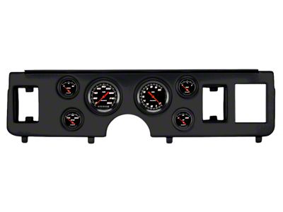 Classic Instruments Velocity Black Gauge Cluster Package; Short-Sweep; Black (79-86 Mustang)