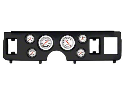 Classic Instruments Velocity White Gauge Cluster Package; Full-Sweep; Black (79-86 Mustang)