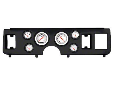 Classic Instruments Velocity White Gauge Cluster Package; Short-Sweep; Black (79-86 Mustang)