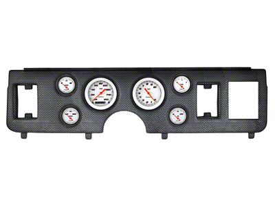 Classic Instruments Velocity White Gauge Cluster Package; Short-Sweep; Carbon Fiber (79-86 Mustang)