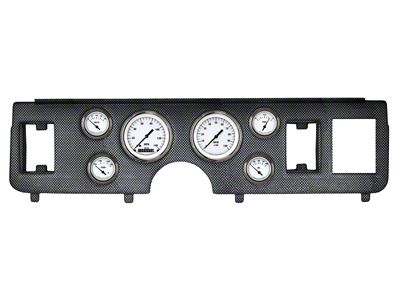 Classic Instruments White Hot Gauge Cluster Package; Short-Sweep; Carbon Fiber (79-86 Mustang)