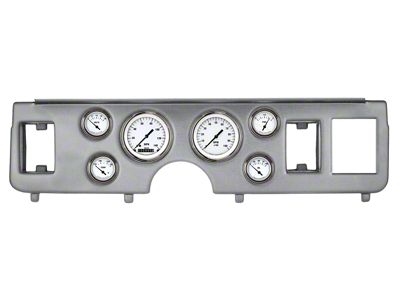 Classic Instruments White Hot Gauge Cluster Package; Short-Sweep; Brushed Aluminum (79-86 Mustang)
