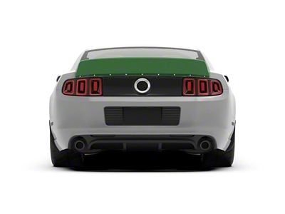 Clinched Flares Ducktail Rear Spoiler; Unpainted (10-14 Mustang)