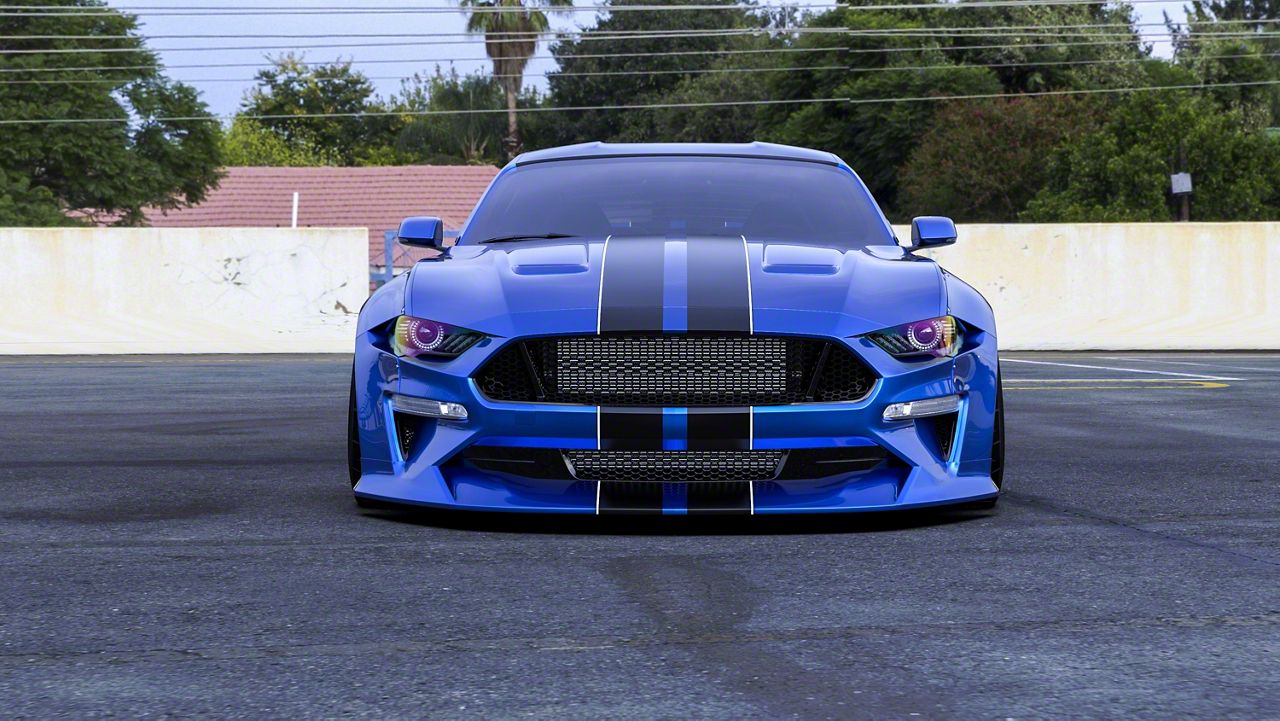 Clinched Flares Mustang Widebody Kit; Unpainted 405871 (18