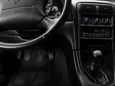 Clutch/Brake Pedal Cover; 4.6 Logo (96-04 Mustang)