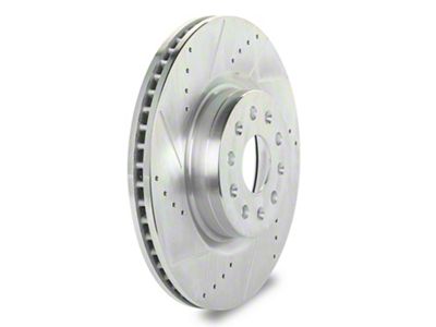 C&L Super Sport HD Cross-Drilled and Slotted Rotors; Front Pair (16-24 Camaro LT1, SS w/ 4-Piston Front Calipers)