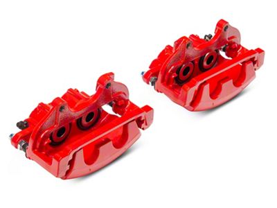 C&L Performance Series Front Brake Calipers; Red (12-20 Challenger GT, R/T, Rallye Redline, SXT & T/A w/ Dual Piston Front Calipers)