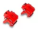 C&L Performance Series Rear Brake Calipers; Red (09-20 Challenger GT, R/T, Rallye Redline & SXT w/ Dual Piston Front Calipers & Vented Rear Rotors; 2011 Challenger SE w/ Dual Piston Front Calipers & Vented Rear Rotors)