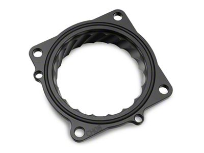 C&L Throttle Body Spacer; Black (08-09 6.1L HEMI Challenger; 09-23 5.7L HEMI, 6.4L HEMI Challenger)