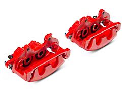 C&L Performance Series Front Brake Calipers; Red (12-21 Charger w/ Dual Piston Front Calipers; 2014 Charger Pursuit w/ 345mm Front Rotors)