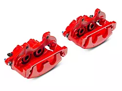 C&L Performance Series Front Brake Calipers; Red (12-14 Charger Pursuit; 12-20 Charger AWD SXT, Daytona, GT & R/T w/ Dual Piston Front Calipers; 12-13 5.7L HEMI Charger SE; 13-17 AWD Charger SE w/ Dual Piston Front Calipers)