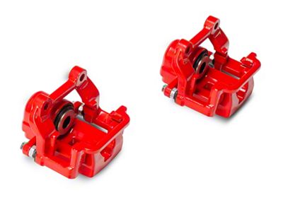 C&L Performance Series Rear Brake Calipers; Red (06-20 Charger AWD SE, AWD SXT, Daytona, GT & R/T w/ Dual Piston Front Calipers)