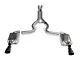 C&L Cat-Back Exhaust with Black Tips (15-17 Mustang GT Fastback)