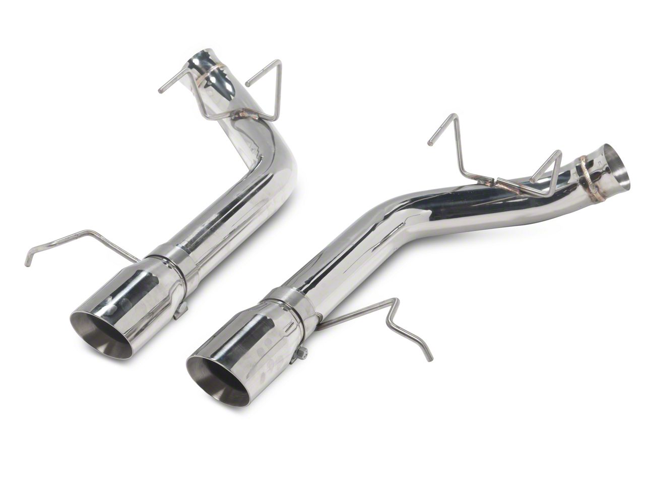C&L Mustang Muffler Delete AxleBack Exhaust with Polished Tips 410879