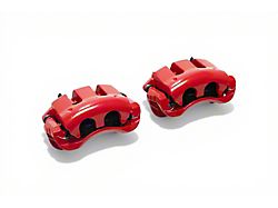 C&L Performance Series Front Brake Calipers with Ceramic Pads; Red (05-10 Mustang GT; 11-14 Mustang V6)