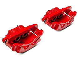 C&L Performance Series Front Brake Calipers; Red (99-02 Mustang GT, V6)
