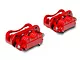 C&L Performance Series Front Brake Calipers; Red (05-10 Mustang V6)