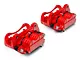 C&L Performance Series Front Brake Calipers; Red (05-10 Mustang GT; 11-14 Mustang V6)