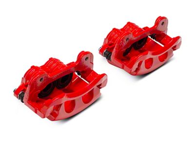 C&L Performance Series Front Brake Calipers; Red (11-14 Mustang GT w/o Performance Pack)