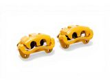 C&L Performance Series Front Brake Calipers; Yellow (05-10 Mustang GT; 11-14 Mustang V6)