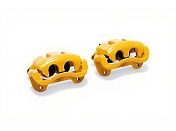 C&L Performance Series Front Brake Calipers; Yellow (05-10 Mustang GT; 11-14 Mustang V6)