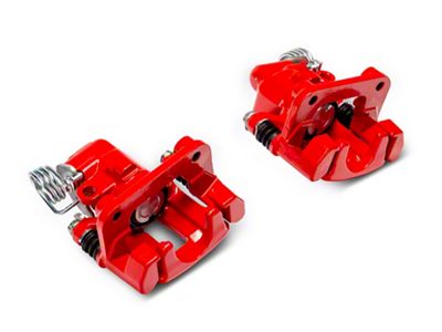 C&L Performance Series Rear Brake Calipers; Red (94-04 Mustang GT, V6)