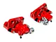 C&L Performance Series Rear Brake Calipers; Red (94-04 Mustang GT, V6)