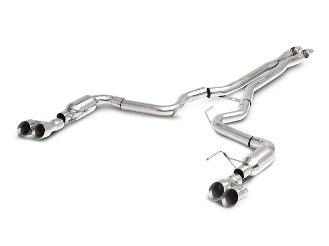 C&L Race Cat-Back Exhaust with Polished Tips (18-23 Mustang GT Fastback w/o Active Exhaust)