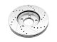 C&L Super Sport Cross-Drilled and Slotted Rotors; Front Pair (94-04 Mustang GT, V6)