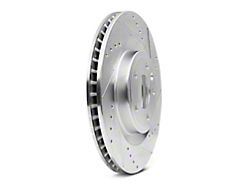 C&L Super Sport Cross-Drilled and Slotted Rotors; Front Pair (11-14 Mustang GT w/o Performance Pack)