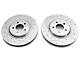 C&L Super Sport Cross-Drilled and Slotted Brake Rotor and Pad Kit; Front (94-04 Mustang Cobra, Bullitt, Mach 1)