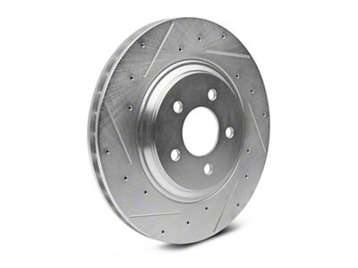 C&L Super Sport Cross-Drilled and Slotted Rotors; Front Pair (94-04 Mustang Cobra, Bullitt, Mach 1)