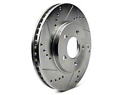 C&L Super Sport Cross-Drilled and Slotted Rotors; Front Pair (05-10 Mustang V6)