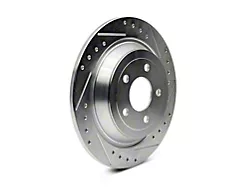 C&L Super Sport Cross-Drilled and Slotted Rotors; Rear Pair (15-23 Mustang EcoBoost w/o Performance Pack, V6)