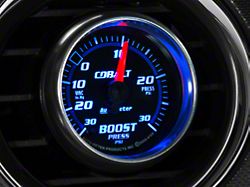 Auto Meter Cobalt 30 PSI Boost/Vac Gauge; Mechanical (Universal; Some Adaptation May Be Required)