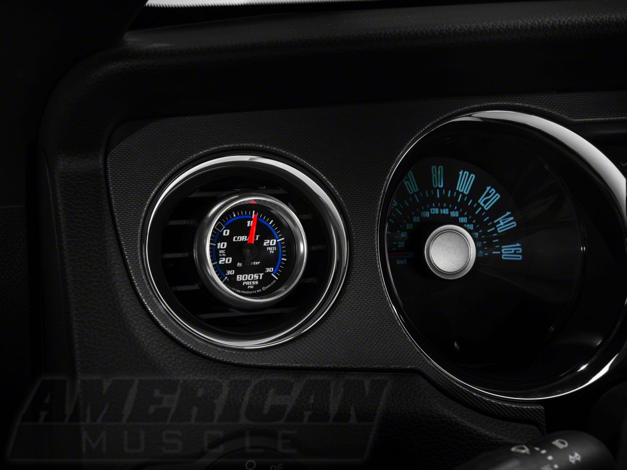 Auto Meter Mustang Cobalt Series 21/16Inch Boost/Vacuum Gauge; 30