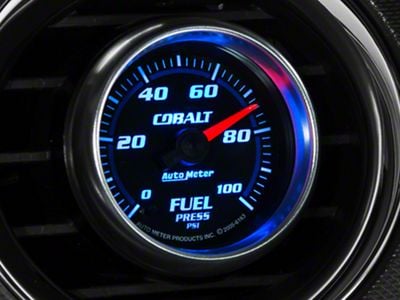 Auto Meter Cobalt Fuel Pressure Gauge; Electrical (Universal; Some Adaptation May Be Required)