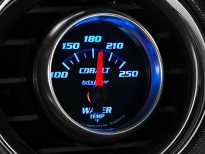 Auto Meter Cobalt Water Temperature Gauge; Electrical (Universal; Some Adaptation May Be Required)