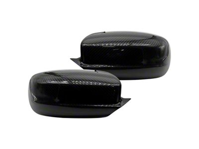 Cobra-Tek Mirror Covers; Carbon Fiber (17-23 Charger)