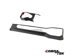 2-Piece Dashboard Interior Trim Set; Dry Carbon Fiber (24-25 Mustang)